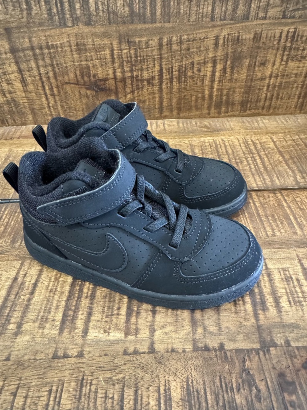 Nike Kids Black High-Top Sneakers